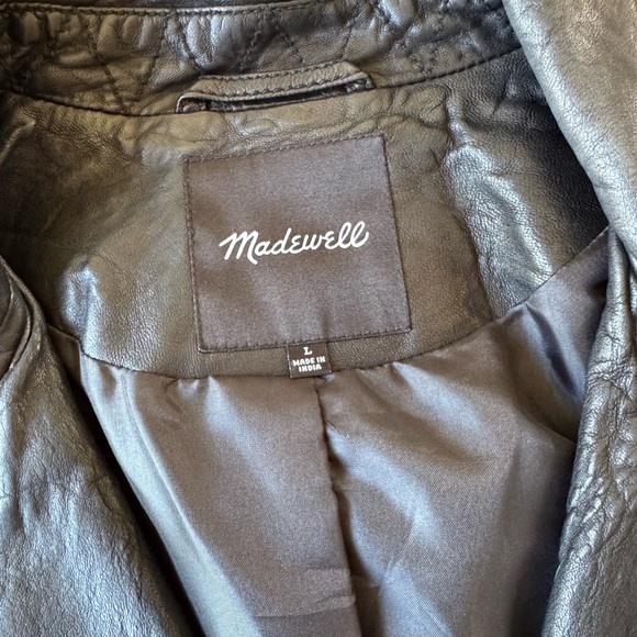 Madewell Washed Leather Moto Jacket - Picture 4 of 4